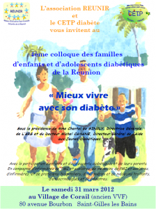 Affiche du colloque "Mieux vivre avec son Diabète"
